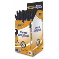 Pack de 50 stylos Bic Cristal Medium - Noir||Le Guide