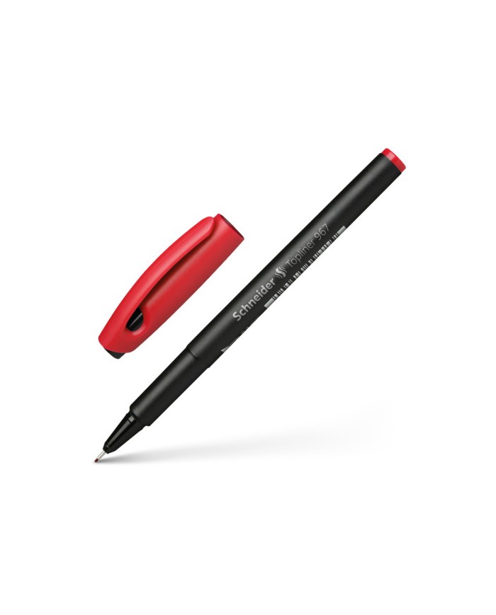 Stylo Pointe Fine Topliner 967 Schneider - Rouge|4004675096722|Le Guide