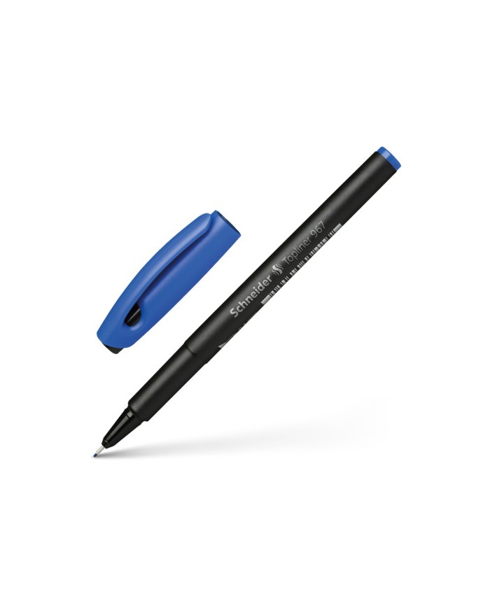 Stylo Pointe Fine Topliner 967 Schneider - Bleu|4004675096739|Le Guide