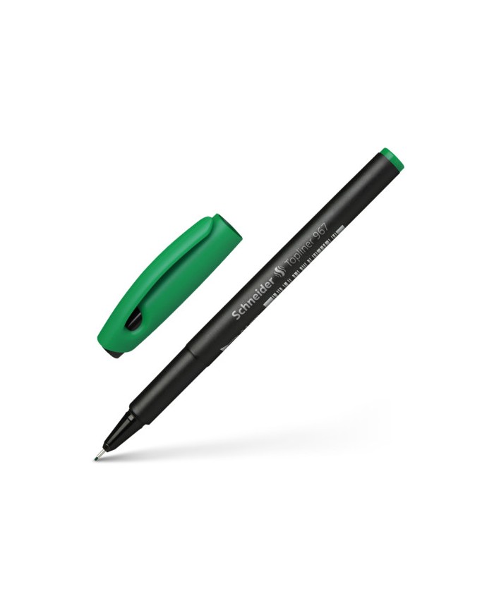 Stylo Pointe Fine Topliner 967 Schneider - Vert|4004675096746|Le Guide