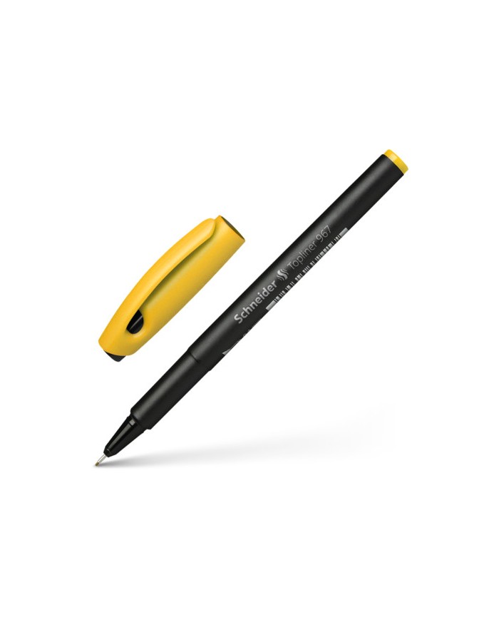 Stylo Pointe Fine Topliner 967 Schneider - Jaune|4004675039675|Le Guide