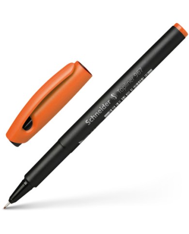 Stylo Pointe Fine Topliner 967 Schneider - Orange