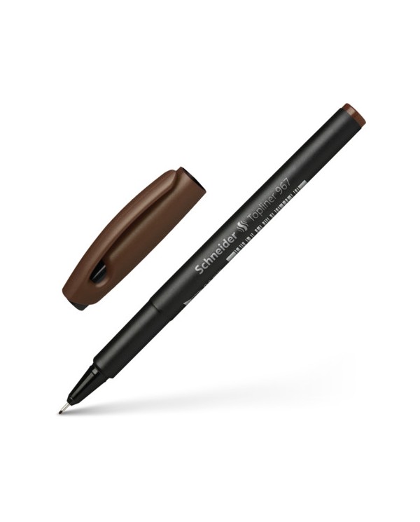 Stylo Pointe Fine Topliner 967 Schneider - Marron