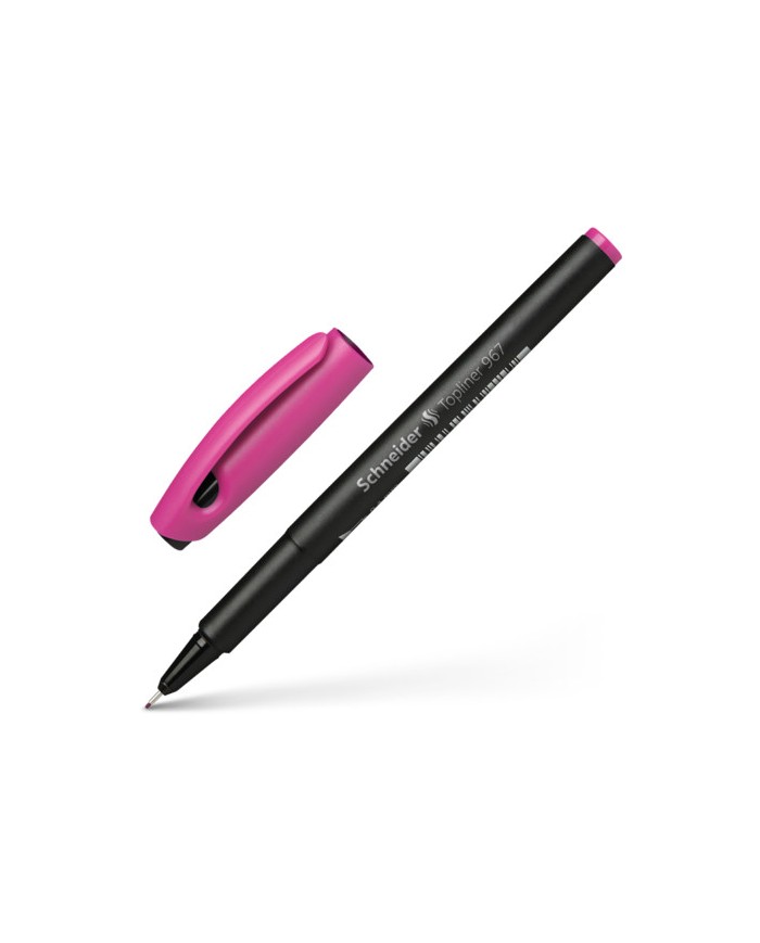 Stylo Pointe Fine Topliner 967 Schneider - Rose|4004675081322|Le Guide