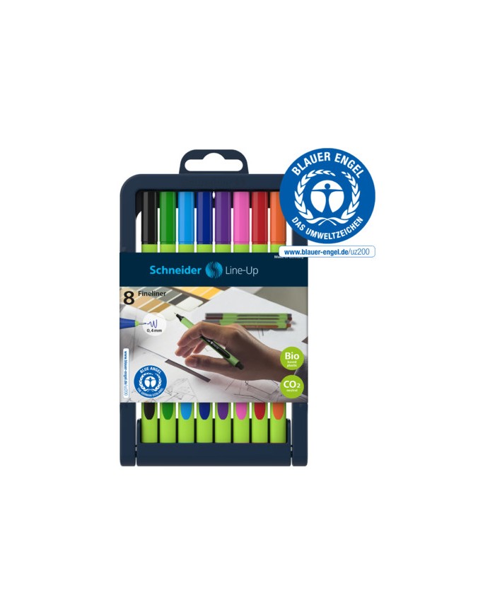 Boite De 8 Fineliners Line-up Schneider - Assorties|4004675109170|Le Guide