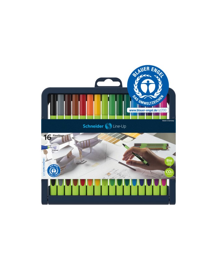 Boite De 16 Fineliners Line-up Schneider - Assorties|4004675109156|Le Guide