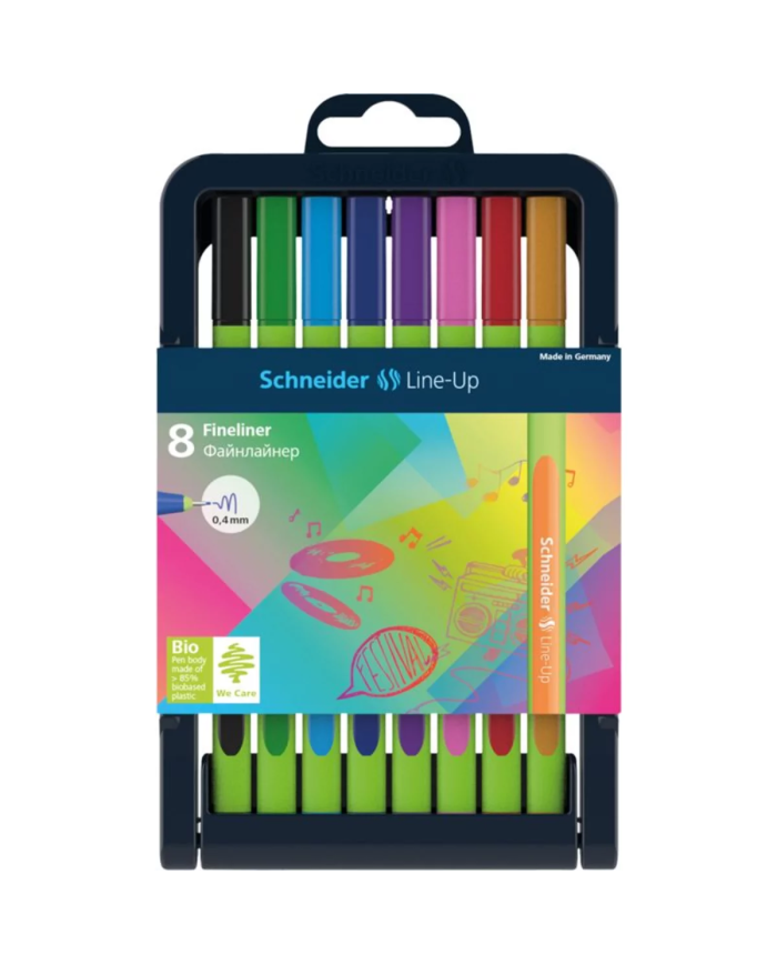 Boite De 8 Fineliners Line-up Schneider - Assorties|4004675109170|Le Guide