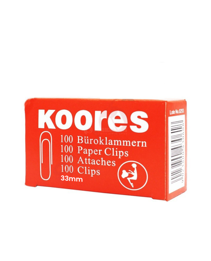 Paquet de 100 Trombones 33mm - Koores||Le Guide