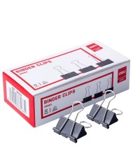 Paquet De 12 Clips 25mm Deli