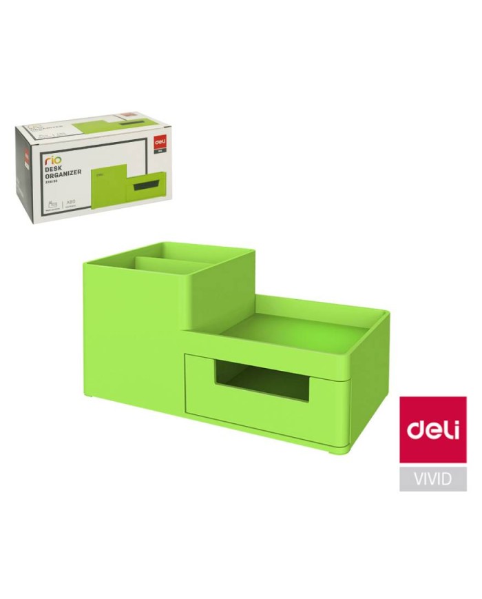 Organisateur De Bureau 3 Compartiments EZ25150 Vert||Le Guide