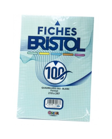 Fiches Bristol Blanc A4 - Oscar