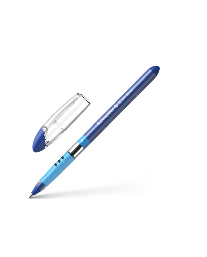 Stylo à bille Slider Basic fine Schneider - Bleu|4004675043856|Le Guide