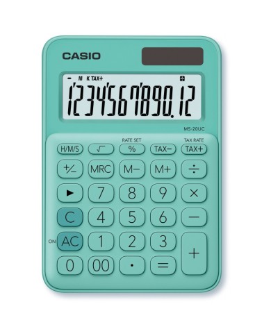 Calculatrice De Bureau Casio MS 20UC - Vert