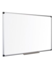 Tableau Blanc Magnétique Cadre Aluminium Bi-Office 90x120Cm