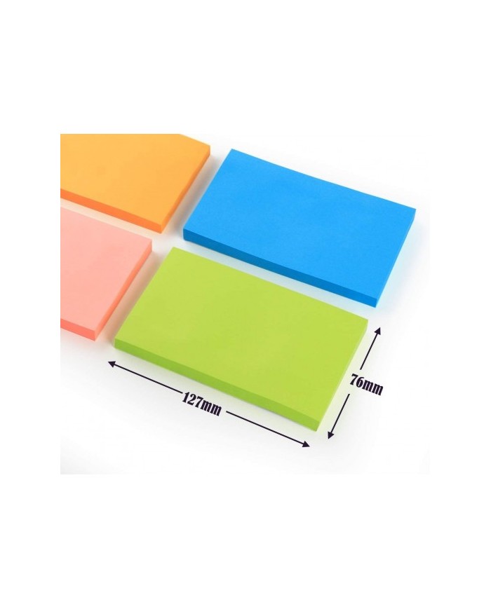 Stick Note Fluo 76x127 100 Feuilles|8410782109761|Le Guide