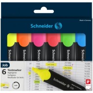 Pochette De 6 Surligneurs Fluo Job 150 Schneider||Le Guide