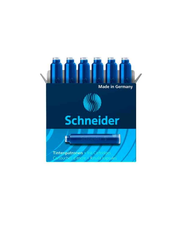 Paquet De 6 Cartouches Schneider - Bleu||Le Guide