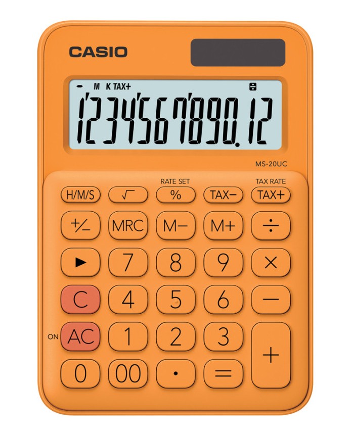 Calculatrice De Bureau Casio MS 20UC - Orangé||Le Guide