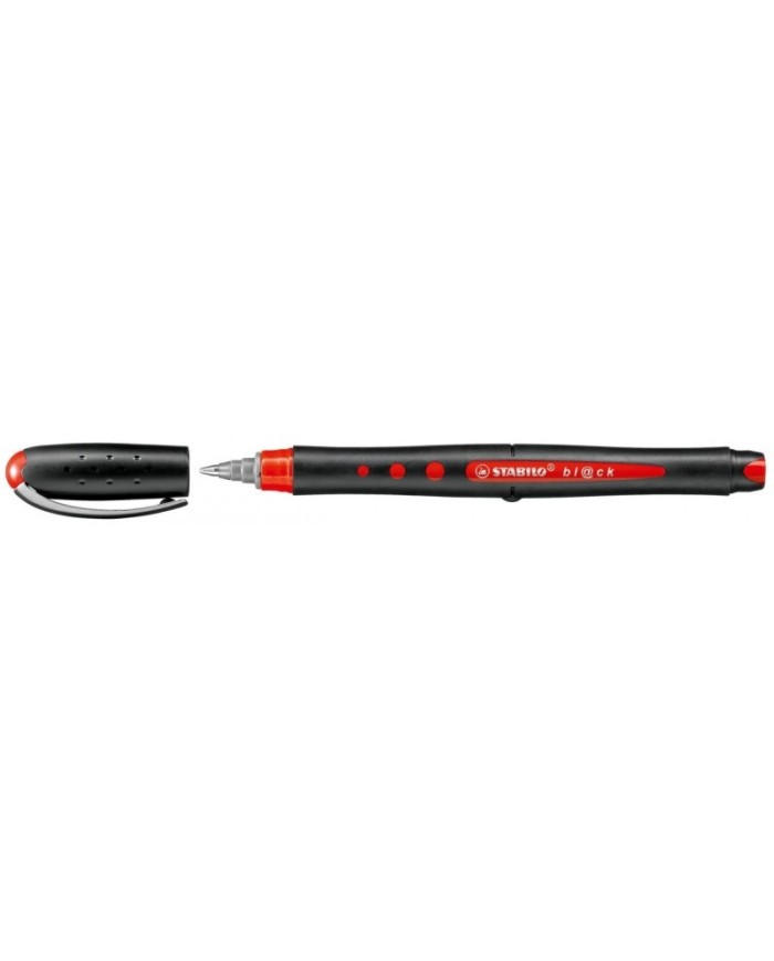 Stylo Roller STABILO Bl@ck Medium - Rouge||Le Guide