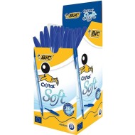 Boite de 50 Stylos Cristal Soft BIC - Bleu|3086123355361|Le Guide