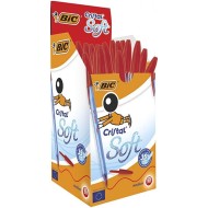 Boite de 50 Stylos Cristal Soft BIC - Rouge|3086123355378|Le Guide