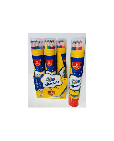 Boite de 12 Crayons Couleurs effaçable Vertex