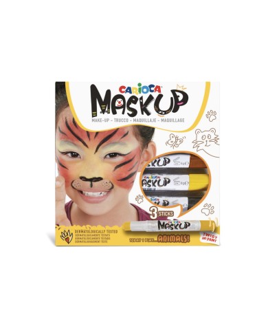 Peintures pour le Visage Mask Up Animals - 3 Pcs