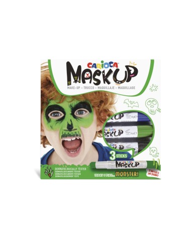 Peintures pour le Visage Mask Up Monster - 3 Pcs