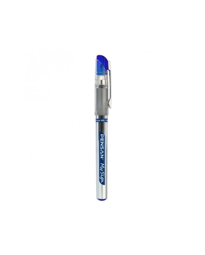 Stylo Gel Roller My sign 1.0mm Bleu Pensan|8692404212206|Le Guide