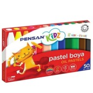 Crayon Pastel oil 12 couleur Pensan|8692404980600|Le Guide