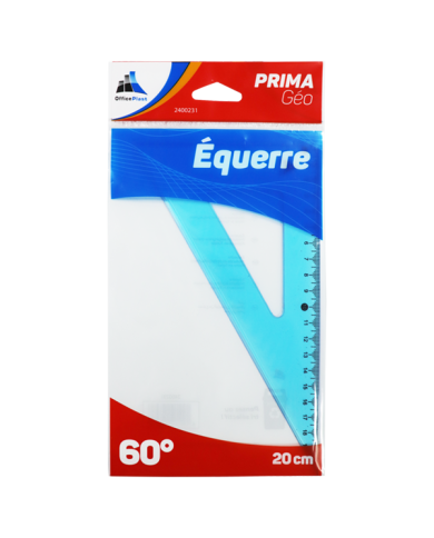 Équerre 60°/20cm Prima Géo