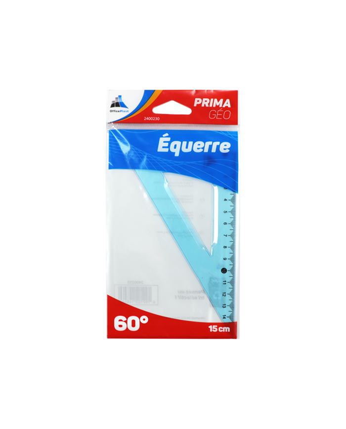 Équerre 60°/15cm Prima Géo|6192103148469|Le Guide