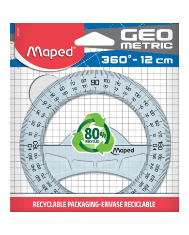 Rapporteur 12 cm - 360° - Maped Geometric