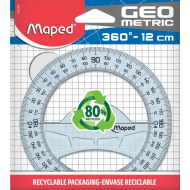 Rapporteur 12 cm - 360° - Maped Geometric|3154142423603|Le Guide