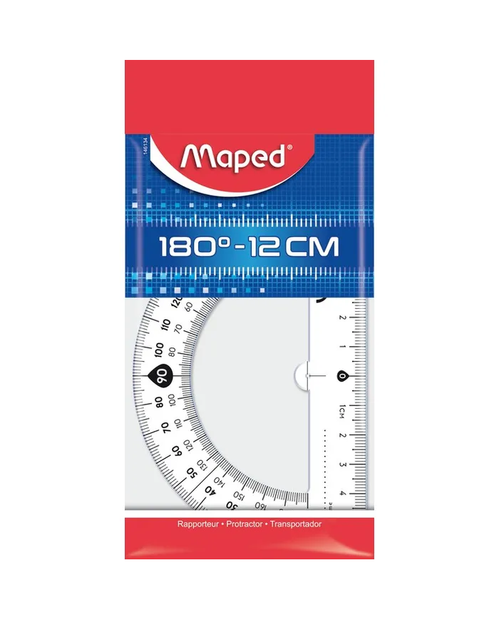 Rapporteur 12 cm - 180° - Maped|3154141461347|Le Guide