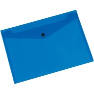 Pochette à bouton Colorprotect 24X32 - Bleu|6192103123473|Le Guide