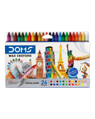 Set de Crayons Pastel de cire DOMS Triangle 12+1 nuances