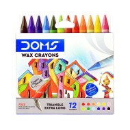 Crayons à la cire de 12 couleurs Doms|8906073781001|Le Guide