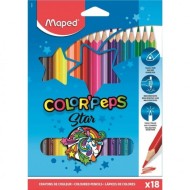 Paquet De 18 Crayon Couleur Coloor'peps Star Maped|3154141832185|Le Guide