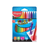 Crayons de couleur Plasticlean 12 pièces Maped|3154148620112|Le Guide