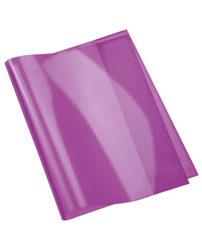 Protège-Cahier En PVC Cristal 17x22 cm, Violet - Purple|6192103128133|Le Guide