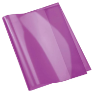 Protège-Cahier En PVC Cristal 17x22 cm, Violet - Purple|6192103128133|Le Guide