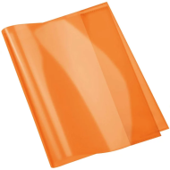 Protège-Cahier En PVC Cristal 17x22 cm, Orange - Purple|6192103128126|Le Guide