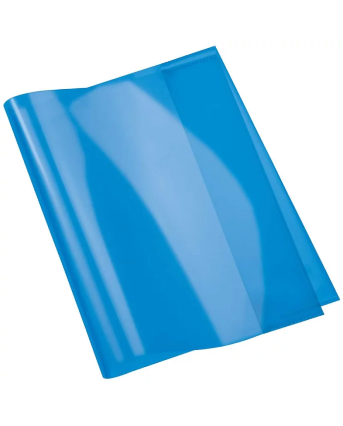 Protège-Cahier En PVC Cristal 17x22 cm, Bleu - Purple|6192103100825|Le Guide