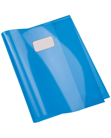 Protège-Cahier En PVC Cristal 24x32 cm, Bleu - Purple