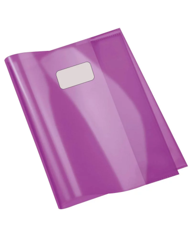 Protège-Cahier En PVC Cristal 24x32 cm, Violet - Purple