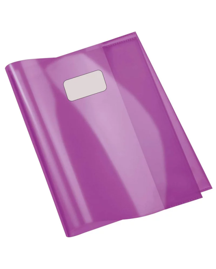 Protège-Cahier En PVC Cristal 24x32 cm, Violet - Purple|6192103128164|Le Guide