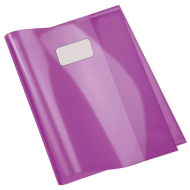 Protège-Cahier En PVC Cristal 24x32 cm, Violet - Purple|6192103128164|Le Guide