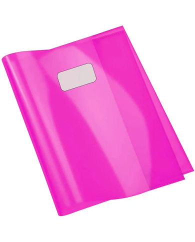 Protège-Cahier En PVC Cristal 24x32 cm, Rose - Purple