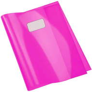 Protège-Cahier En PVC Cristal 24x32 cm, Rose - Purple|6192103128157|Le Guide